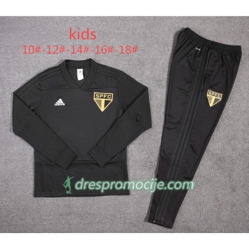 Sao Paulo Dječji Komplet Sweatshirts Crna 2018/19 Sao Paulo Dječji Komplet Sweatshirts Crna 2018/19